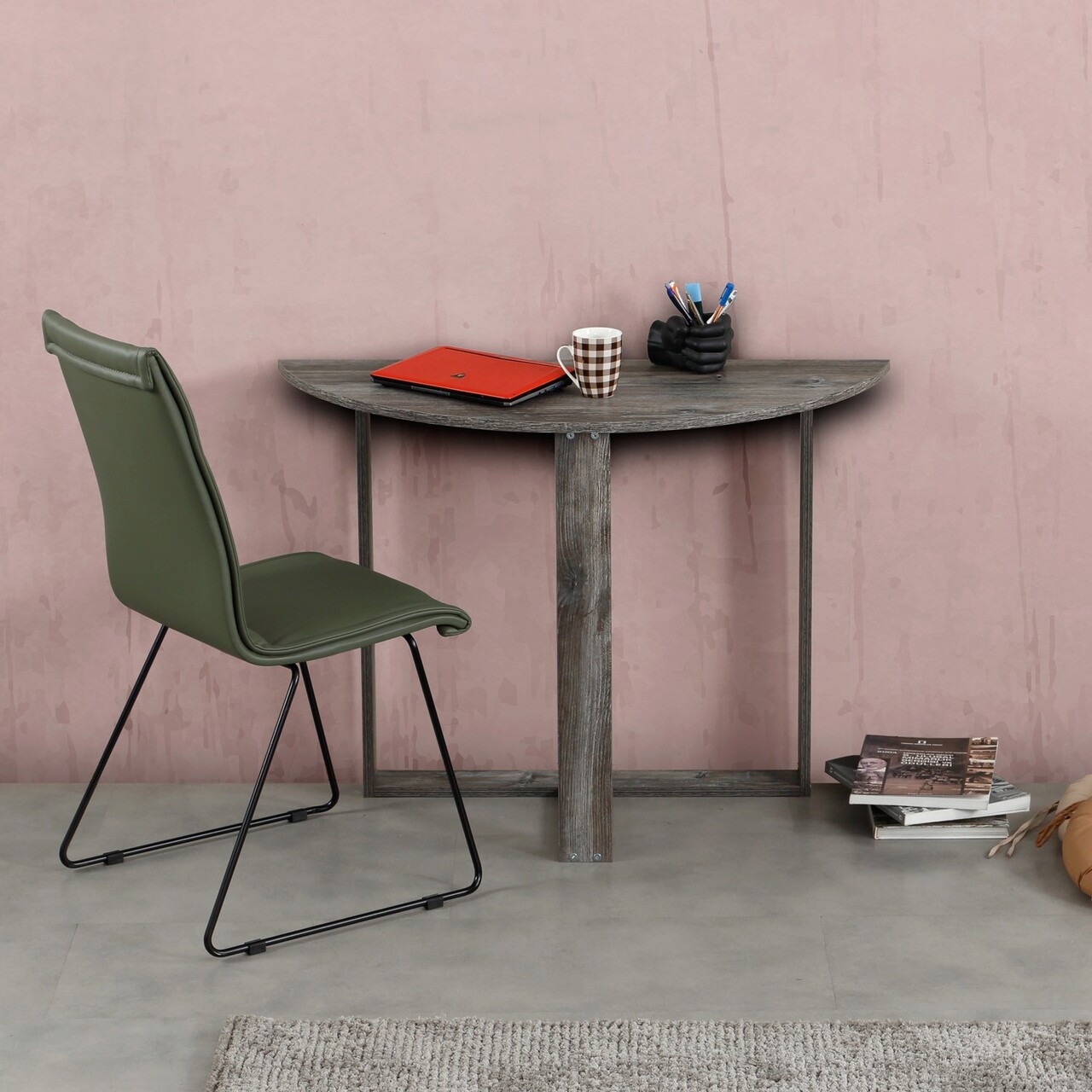 Birou, Hanah Home, Middle, 106x77x45 cm, Jackson Pine - imagine 6